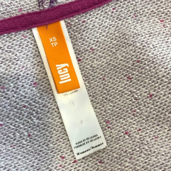 Lucy lavender zip front hoodie. XS. - Picture 4 of 6